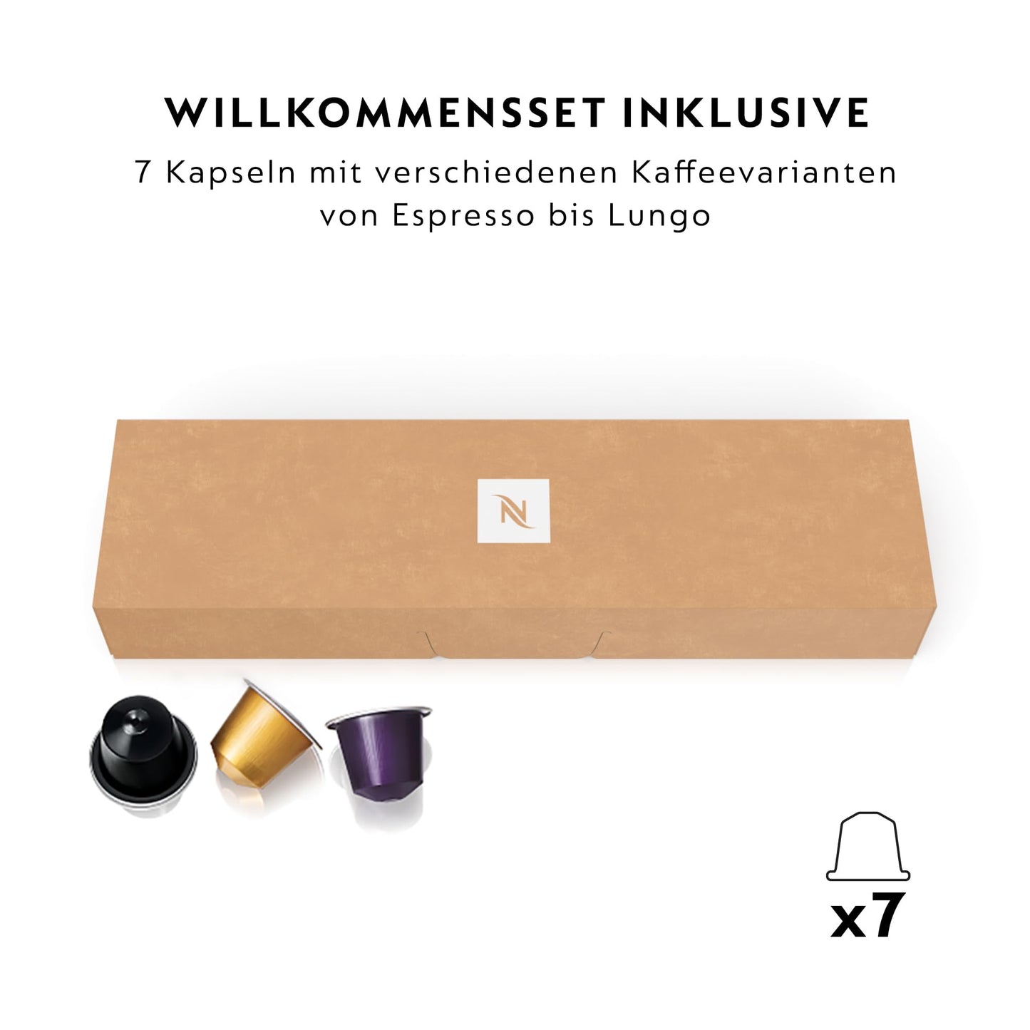 👉 Kapsel-Kaffeemaschine – Mit Hochdruckpumpe & Energiesparfunktion, automatische Abschaltung nach 9 Min., für Espresso & Lungo, 0,7 l Wassertank, Schwarz